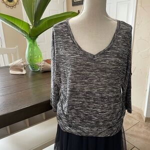 Lightweight NWOT Spoiled faux wrap sweater